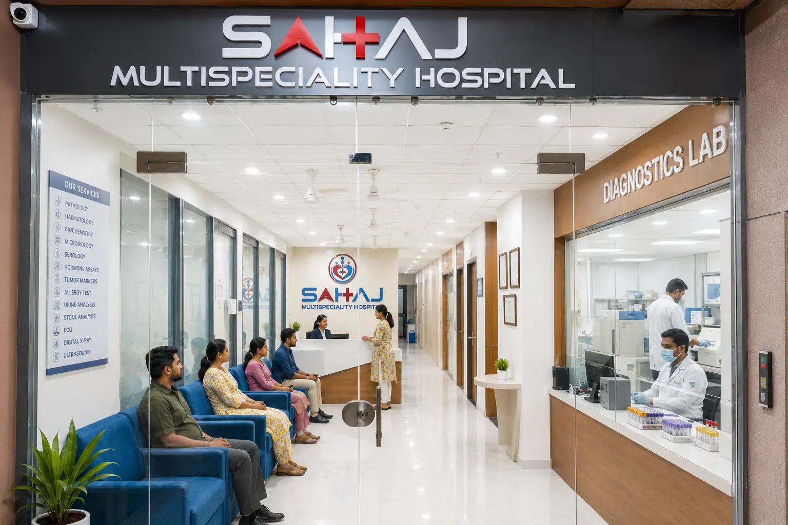 SAHAJ Hospital NABL-certified diagnostics lab